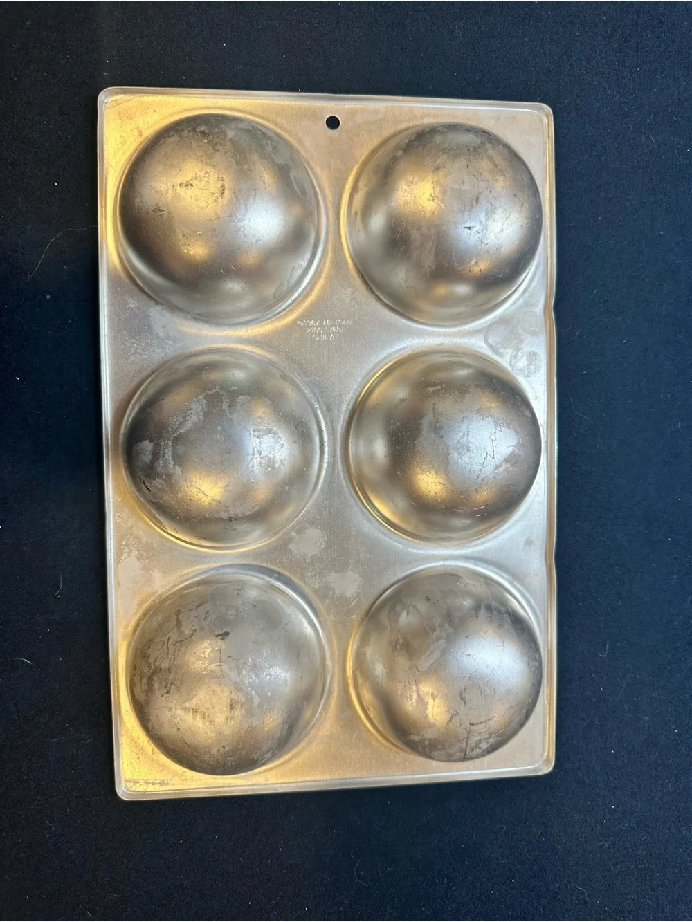 6-Cavity Half-Sphere Baking Mold - Silver